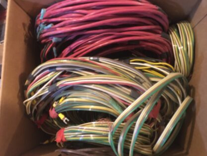35 lbs of copper wire for track jumpers